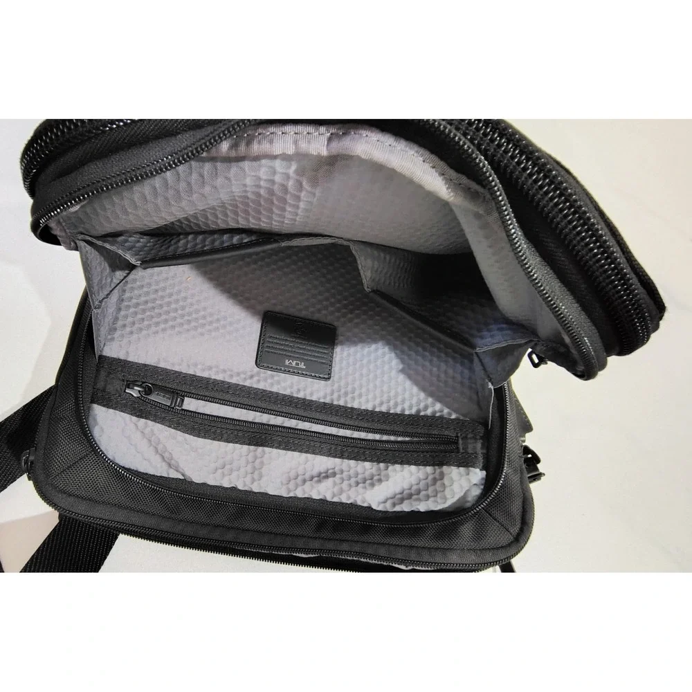 Tumi Alpha Bravo Service Crossbody Bag Black Ballistic Nylon Mens 232796D Bag